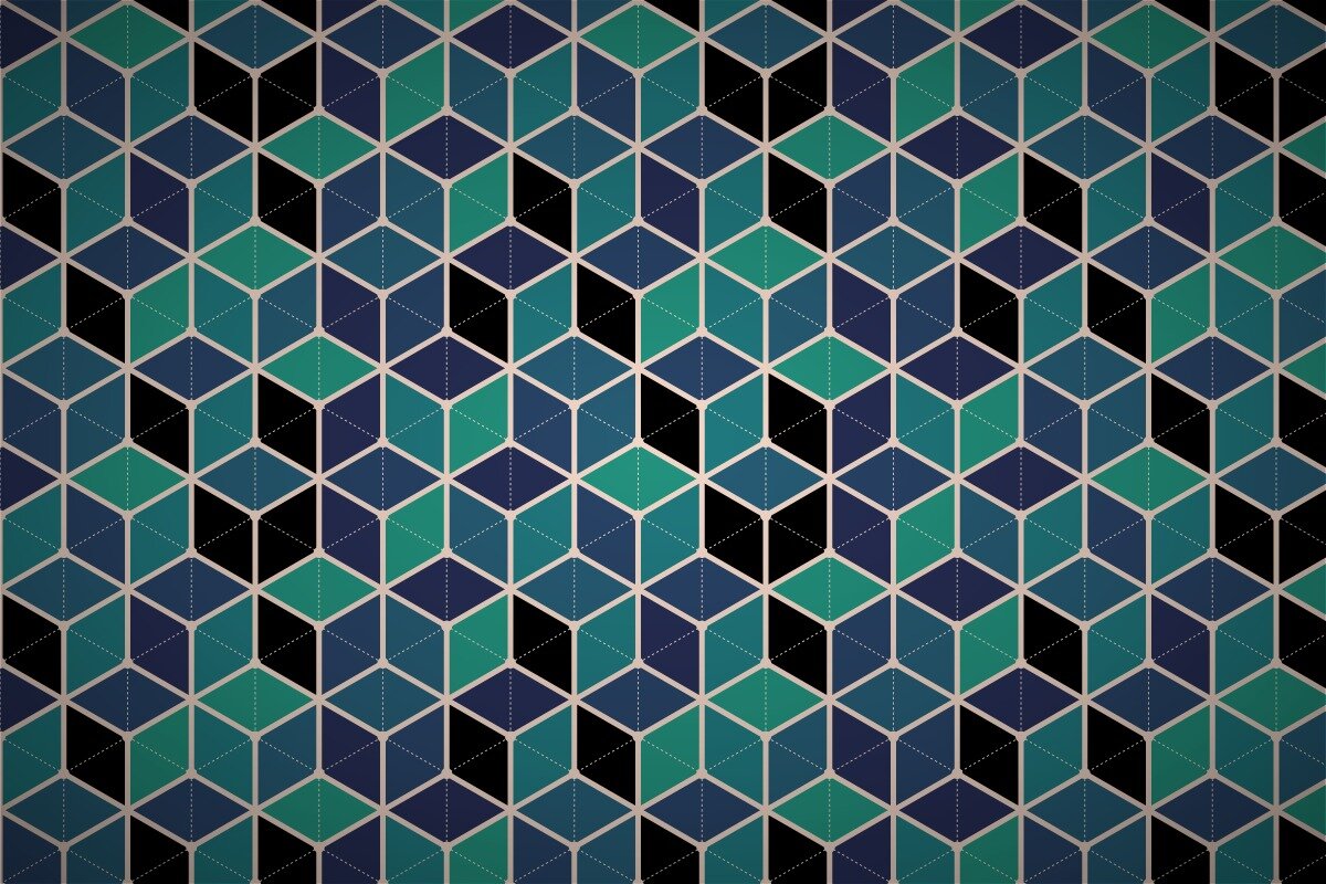 Free hexagonal cube mesh wallpaper patterns