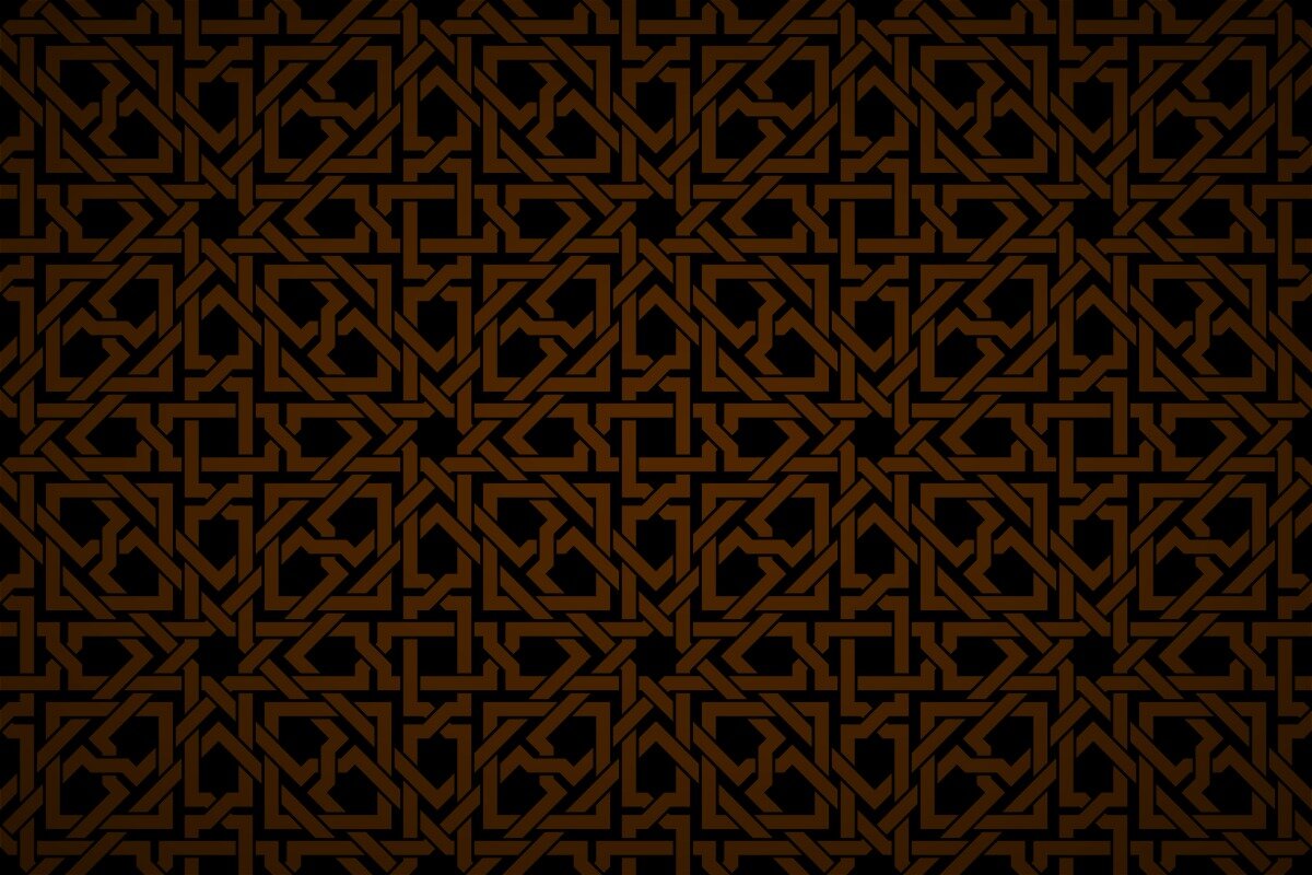 Free islamic geometric interwoven wallpaper patterns